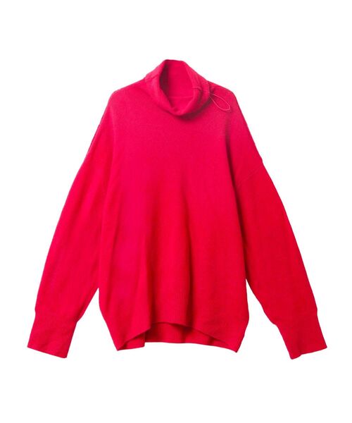 ELENDEEK（エレンディーク）の「フォックスインランドリーニット（ニット/セーター・レディース・レッド/ピンク/ベージュ・FREE）」の3枚目の写真