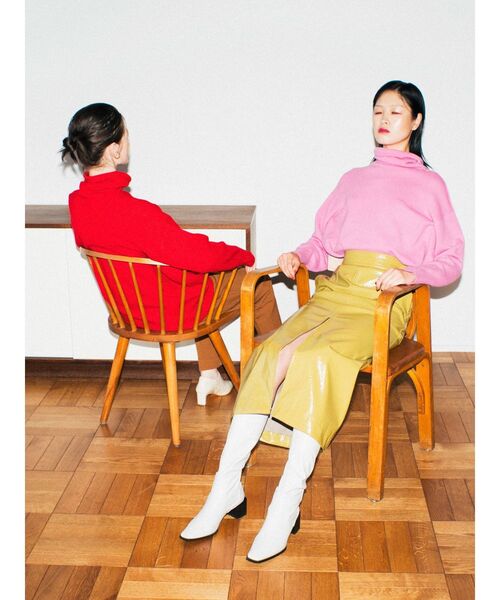 ELENDEEK（エレンディーク）の「フォックスインランドリーニット（ニット/セーター・レディース・レッド/ピンク/ベージュ・FREE）」の17枚目の写真