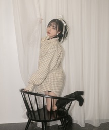 ANDGEEBEE | 【UNISEX】千鳥オーバーサイズシャツ(シャツ/ブラウス)