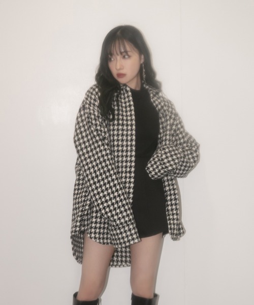 ANDGEEBEE(アンジービー)の「【UNISEX】千鳥オーバーサイズシャツ(シャツ/ブラウス・レディース・ベージュ/ブラック・MEDIUM)」の17枚目の写真