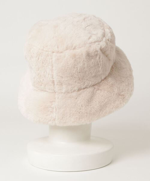 AS KNOW AS plus（アズノゥアズプラス）の「◇もふりとファー バケットハット（ハット・レディース・アイボリー/ブラック/アニマル/ゼブラ・FREE）」の9枚目の写真