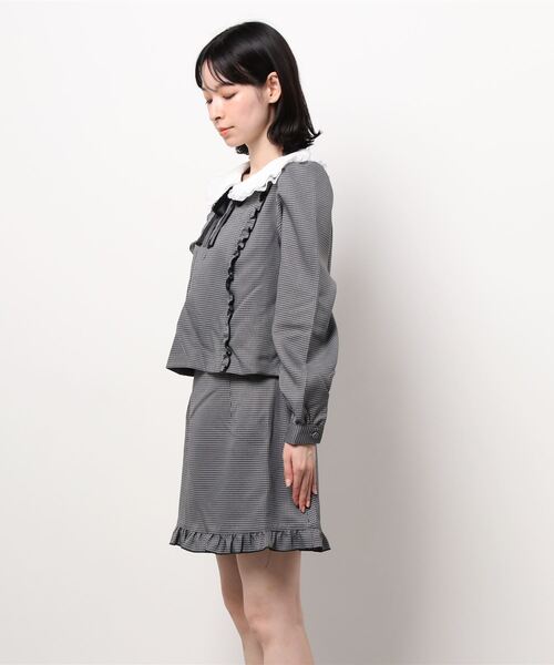 Secret Honey(シークレットハニー)の「ビッグカラーセットアップ(セットアップ・レディース・オフホワイト/ネイビー/ブラック・MEDIUM)」の6枚目の写真