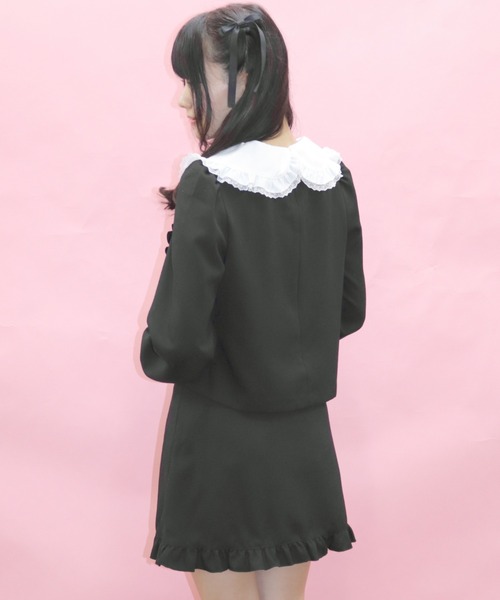 Secret Honey(シークレットハニー)の「ビッグカラーセットアップ(セットアップ・レディース・オフホワイト/ネイビー/ブラック・MEDIUM)」の4枚目の写真