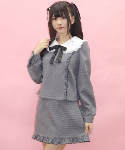 Secret Honey(シークレットハニー)の「ビッグカラーセットアップ(セットアップ・レディース・オフホワイト/ネイビー/ブラック・MEDIUM)」の5枚目の写真