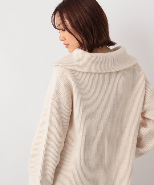 GLOBAL WORK（グローバルワーク）の「ハーフZIPニットプルオーバー