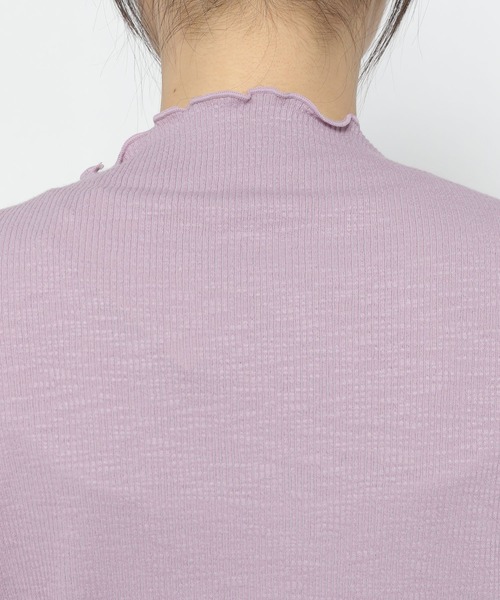 studio CLIP（スタディオクリップ）の「[10/6instaLIVE着用]スラブメローハイネックプルオーバー（Tシャツ/カットソー・レディース・サックスブルー/ピンク/モカ/アイボリー・MEDIUM/LARGE）」の18枚目の写真