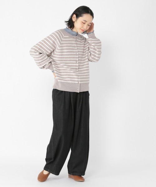 studio CLIP（スタディオクリップ）の「[10/6instaLIVE着用]スラブメローハイネックプルオーバー（Tシャツ/カットソー・レディース・サックスブルー/ピンク/モカ/アイボリー・MEDIUM/LARGE）」の7枚目の写真