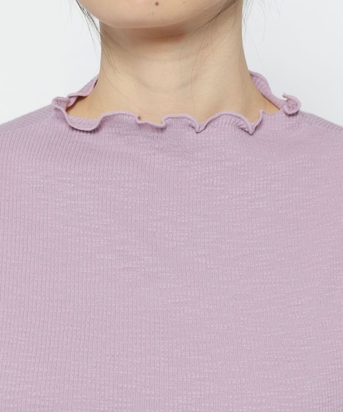 studio CLIP（スタディオクリップ）の「[10/6instaLIVE着用]スラブメローハイネックプルオーバー（Tシャツ/カットソー・レディース・サックスブルー/ピンク/モカ/アイボリー・MEDIUM/LARGE）」の15枚目の写真