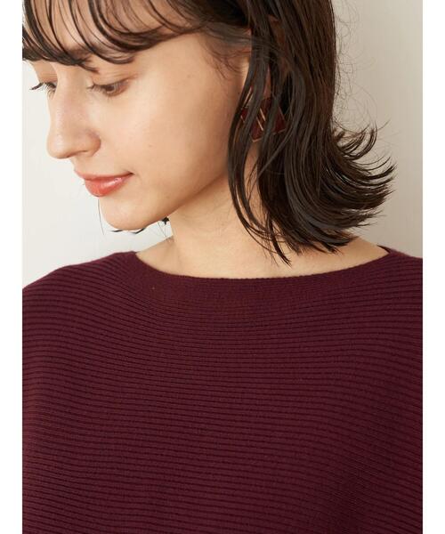 earth music&ecology（アースミュージックアンドエコロジー）の「ドルマンニットプルオーバー　＊（ニット/セーター・レディース・ブラック/ブルー/アイボリー/ボルドー・FREE）」の9枚目の写真