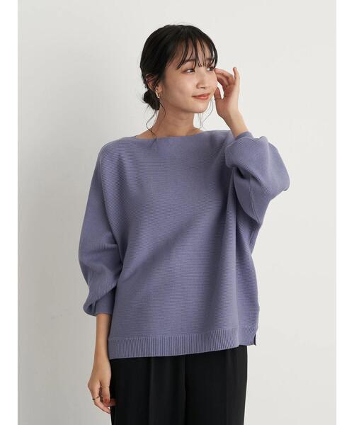 earth music&ecology（アースミュージックアンドエコロジー）の「ドルマンニットプルオーバー　＊（ニット/セーター・レディース・ブラック/ブルー/アイボリー/ボルドー・FREE）」の19枚目の写真