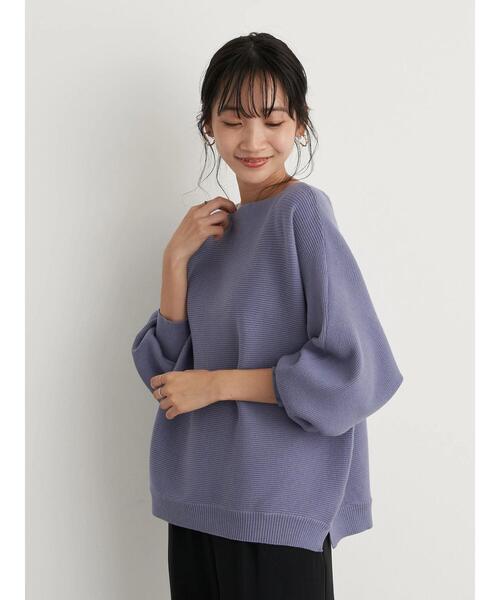 earth music&ecology（アースミュージックアンドエコロジー）の「ドルマンニットプルオーバー　＊（ニット/セーター・レディース・ブラック/ブルー/アイボリー/ボルドー・FREE）」の20枚目の写真