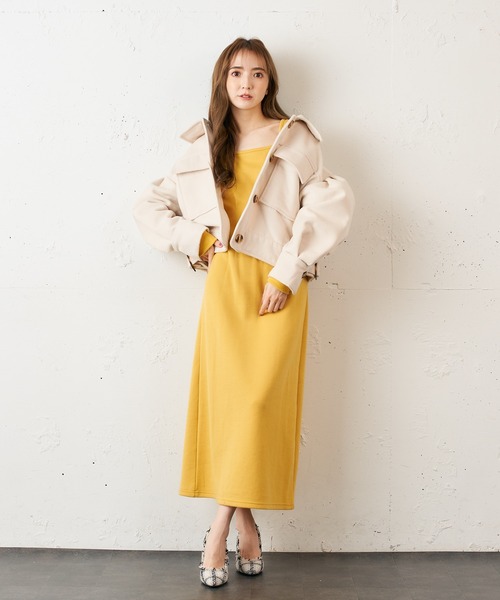 MIIA（ミーア）の「CPOメルトンジャケット（ブルゾン・レディース・ブラック/オフホワイト/ピンク・FREE）」の10枚目の写真