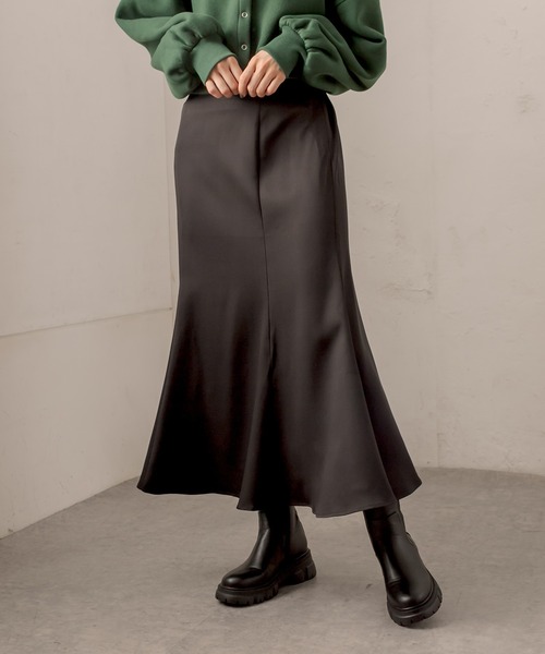 OLIVE des OLIVE（オリーブデオリーブ）の「【WEB限定】オトナマーメイドスカート（スカート・レディース・ブラック/ブラウン/ボルドー/アイボリー/グリーン・FREE）」の6枚目の写真