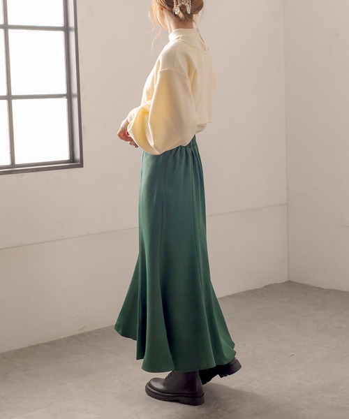 OLIVE des OLIVE（オリーブデオリーブ）の「【WEB限定】オトナマーメイドスカート（スカート・レディース・ブラック/ブラウン/ボルドー/アイボリー/グリーン・FREE）」の14枚目の写真