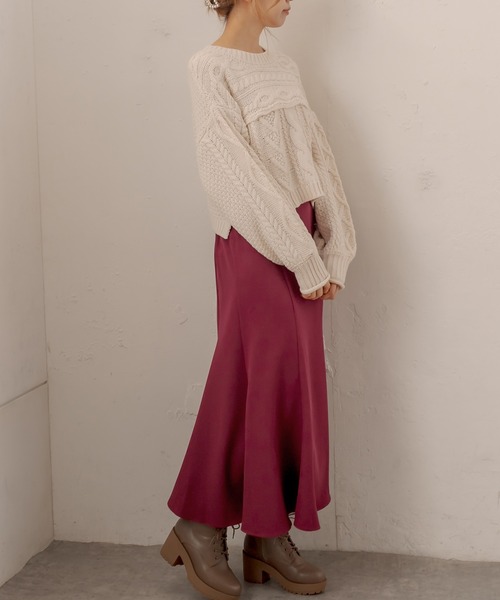 OLIVE des OLIVE（オリーブデオリーブ）の「【WEB限定】オトナマーメイドスカート（スカート・レディース・ブラック/ブラウン/ボルドー/アイボリー/グリーン・FREE）」の8枚目の写真