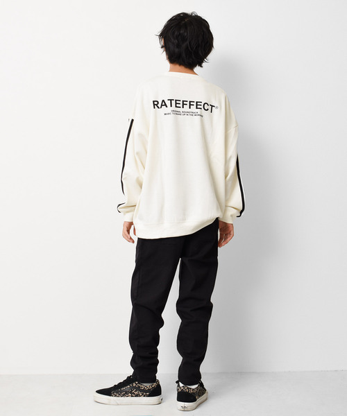 RAT EFFECT（ラットエフェクト）の「【裏起毛】袖ライントレーナー（スウェット・キッズ・アイボリー/グリーン/チャコールグレー/ライトブルー/ブラック/グレー・130/160/140/120/150/170）」の8枚目の写真