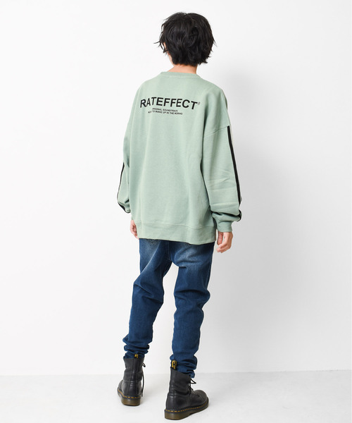 RAT EFFECT（ラットエフェクト）の「【裏起毛】袖ライントレーナー（スウェット・キッズ・アイボリー/グリーン/チャコールグレー/ライトブルー/ブラック/グレー・130/160/140/120/150/170）」の17枚目の写真