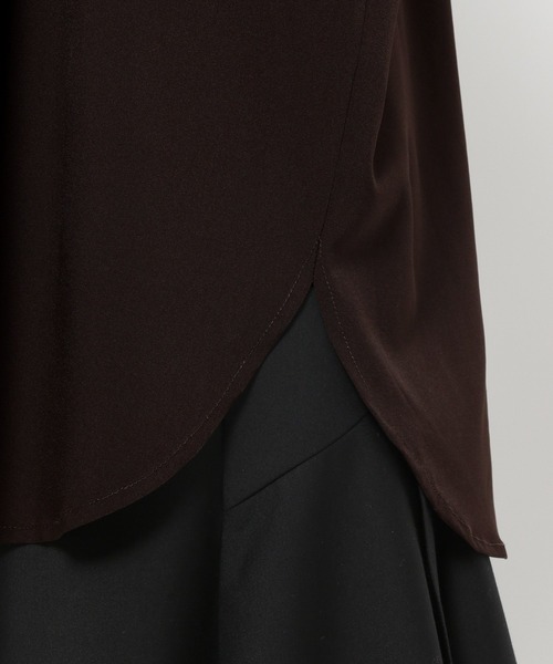 PAGEBOY（ページボーイ）の「2WAYチュニックブラウス（シャツ/ブラウス・レディース・オフホワイト/ダークブラウン/グレイッシュベージュ・FREE）」の5枚目の写真