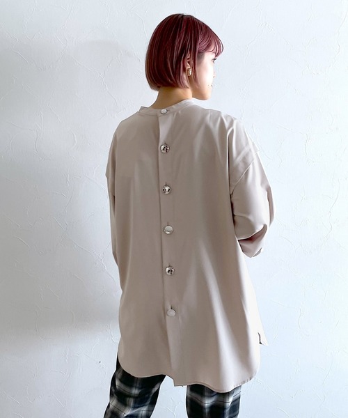 PAGEBOY（ページボーイ）の「2WAYチュニックブラウス（シャツ/ブラウス・レディース・オフホワイト/ダークブラウン/グレイッシュベージュ・FREE）」の12枚目の写真