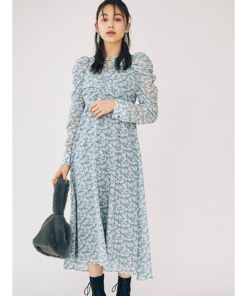 MERCURYDUO(マーキュリーデュオ)の「ボリュームスリーブフロントギャザーワンピース(ワンピース・レディース・ブルー/その他/その他1・SMALL/MEDIUM)」の20枚目の写真