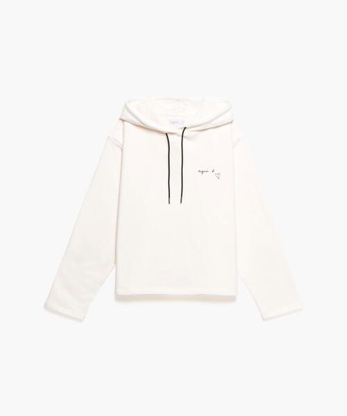 agnes b.(アニエスベー)の「WEB限定 SDF0 SWEAT ロゴフーディー(パーカー・レディース・ホワイト系その他・1/2/3)」の1枚目の写真