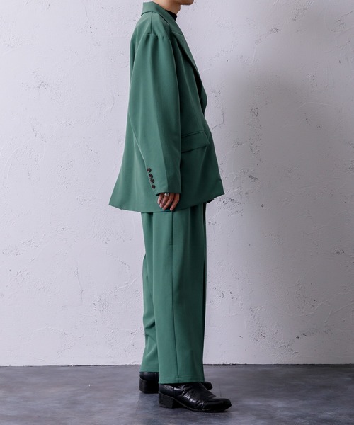 Adoon plain（アドーンプレーン）の「【Adoon plain】ビッグテーラードジャケット（テーラードジャケット・メンズ・ブラック/グレー/グリーン・MEDIUM/LARGE）」の17枚目の写真