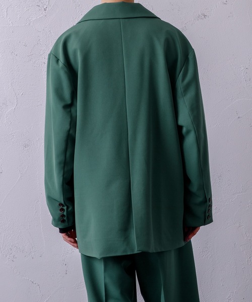 Adoon plain（アドーンプレーン）の「【Adoon plain】ビッグテーラードジャケット（テーラードジャケット・メンズ・ブラック/グレー/グリーン・MEDIUM/LARGE）」の13枚目の写真