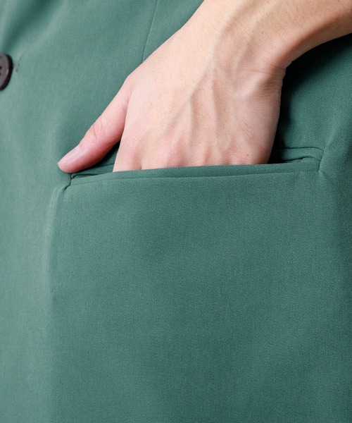 Adoon plain（アドーンプレーン）の「【Adoon plain】ビッグテーラードジャケット（テーラードジャケット・メンズ・ブラック/グレー/グリーン・MEDIUM/LARGE）」の18枚目の写真