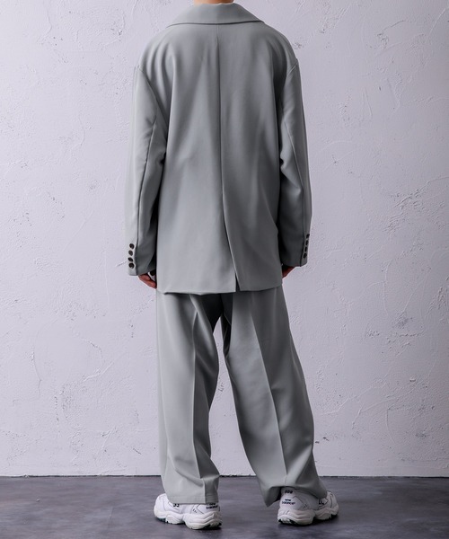 Adoon plain（アドーンプレーン）の「【Adoon plain】ビッグテーラードジャケット（テーラードジャケット・メンズ・ブラック/グレー/グリーン・MEDIUM/LARGE）」の11枚目の写真