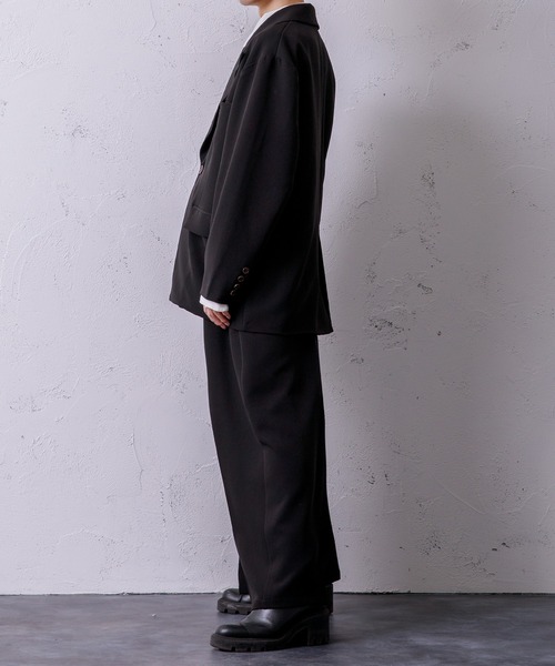 Adoon plain（アドーンプレーン）の「【Adoon plain】ビッグテーラードジャケット（テーラードジャケット・メンズ・ブラック/グレー/グリーン・MEDIUM/LARGE）」の14枚目の写真