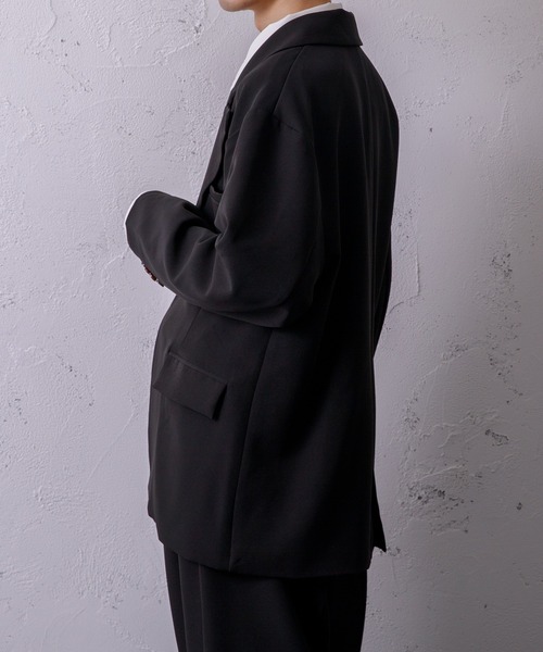 Adoon plain（アドーンプレーン）の「【Adoon plain】ビッグテーラードジャケット（テーラードジャケット・メンズ・ブラック/グレー/グリーン・MEDIUM/LARGE）」の20枚目の写真