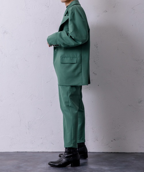 Adoon plain（アドーンプレーン）の「【Adoon plain】ビッグテーラードジャケット（テーラードジャケット・メンズ・ブラック/グレー/グリーン・MEDIUM/LARGE）」の7枚目の写真