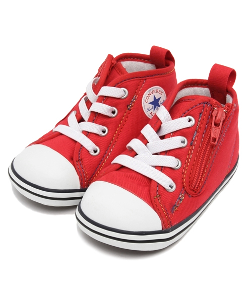 CONVERSE(コンバース)の「BABY ALL STAR N RBW Z / ベビー オールスター N RBW Z(スニーカー・キッズ・ホワイト/レッド・14cm/13cm/14.5㎝/13.5㎝/15cm/12cm/12.5cm)」の2枚目の写真