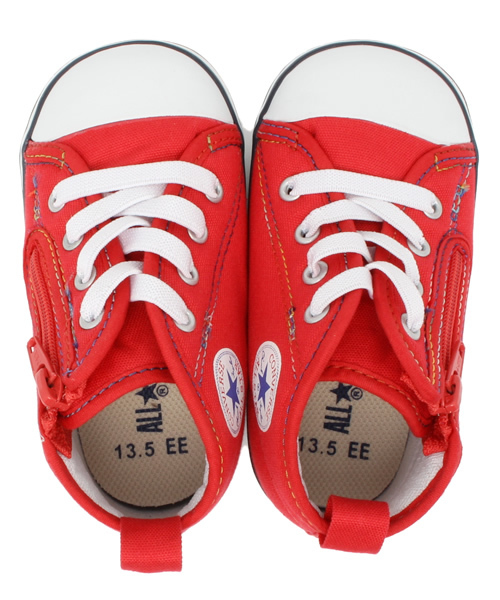 CONVERSE(コンバース)の「BABY ALL STAR N RBW Z / ベビー オールスター N RBW Z(スニーカー・キッズ・ホワイト/レッド・14cm/13cm/14.5㎝/13.5㎝/15cm/12cm/12.5cm)」の3枚目の写真