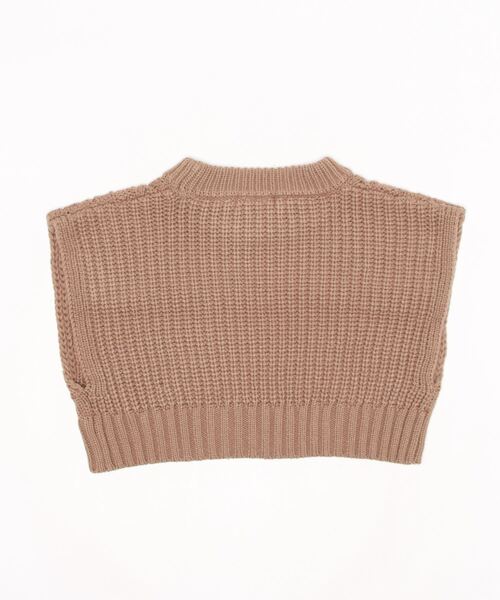 LOVETOXIC（ラブトキシック）の「ケーブルクルーネックベスト（ベスト・キッズ・モカ/アイボリー・S/L/M/SS）」の11枚目の写真
