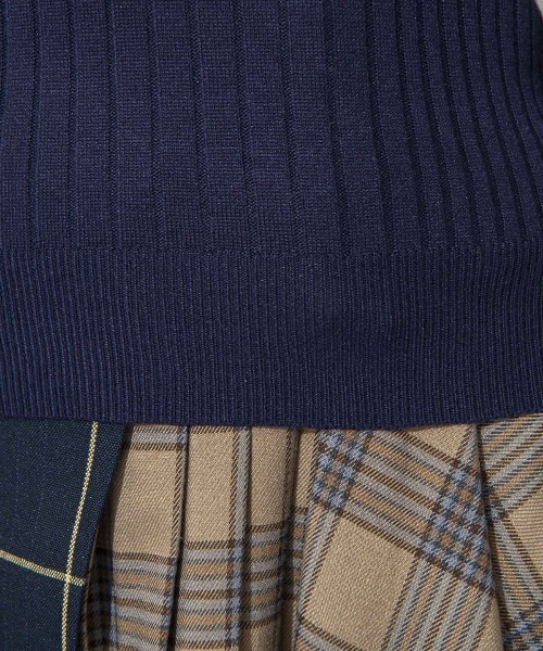 REDYAZEL（レディアゼル）の「タートルネックニットプルオーバー（ニット/セーター・レディース・ネイビー/ラベンダー/ブラック/オフホワイト・FREE）」の6枚目の写真