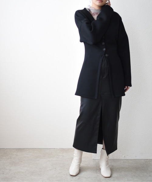 Eimee Law(エイミーロウ)の「ボンディングドルマンフィットカーデ(カーディガン/ボレロ・レディース・ブラック/グレー・38)」の19枚目の写真