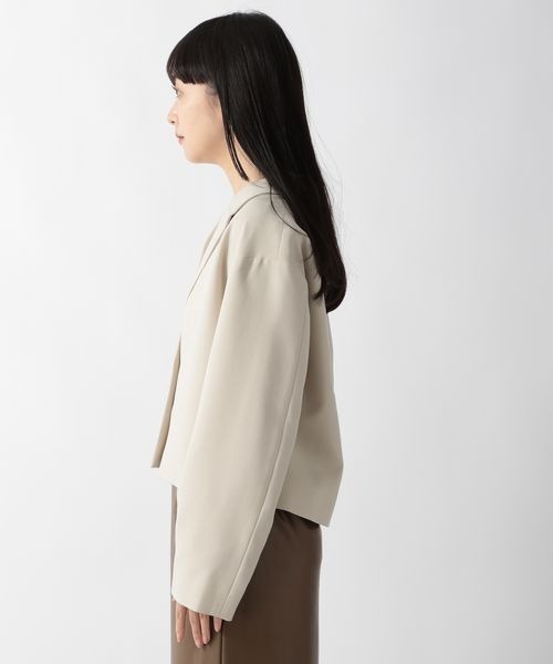 LOWRYS FARM（ローリーズファーム）の「ＬＡＮＡＴＥＣショートジャケット（テーラードジャケット・レディース・アイボリー/ブラウン/ベージュ系その他/グリーン系その他・FREE）」の12枚目の写真
