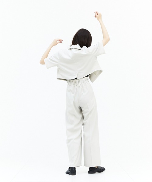 60s 開襟 短丈シャツ セール】Short length open collar short sleeve shirt