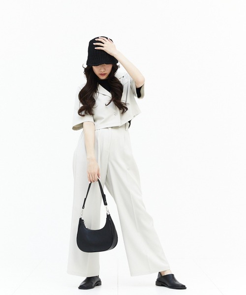 17HR（セブンティーンアワーズ）の「ショート丈半袖開襟シャツ（シャツ/ブラウス・レディース・ブラック/オフホワイト/ブルー・FREE）」の16枚目の写真