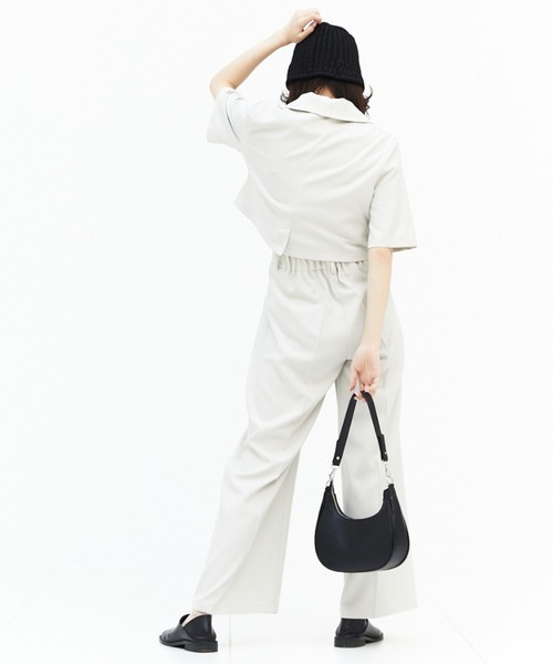 17HR（セブンティーンアワーズ）の「ショート丈半袖開襟シャツ（シャツ/ブラウス・レディース・ブラック/オフホワイト/ブルー・FREE）」の19枚目の写真