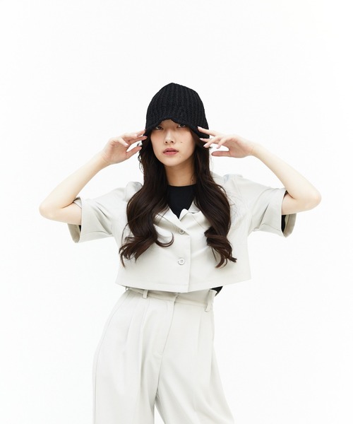 17HR（セブンティーンアワーズ）の「ショート丈半袖開襟シャツ（シャツ/ブラウス・レディース・ブラック/オフホワイト/ブルー・FREE）」の13枚目の写真