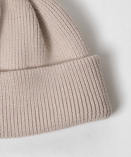 WEGO（ウィゴー）の「WEGO/ヘビーウェイトニットキャップ（ニットキャップ/ビーニー・メンズ・アイボリー/ブラック・FREE）」の6枚目の写真