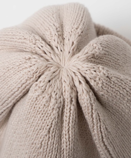 WEGO（ウィゴー）の「WEGO/ヘビーウェイトニットキャップ（ニットキャップ/ビーニー・メンズ・アイボリー/ブラック・FREE）」の7枚目の写真