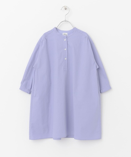 URBAN RESEARCH DOORS（アーバンリサーチドアーズ）の「『親子リンク』バンドカラーギャザーシャツワンピース(KIDS)（ワンピース・キッズ・ライトブルー/ストライプ・120/105/135）」の18枚目の写真