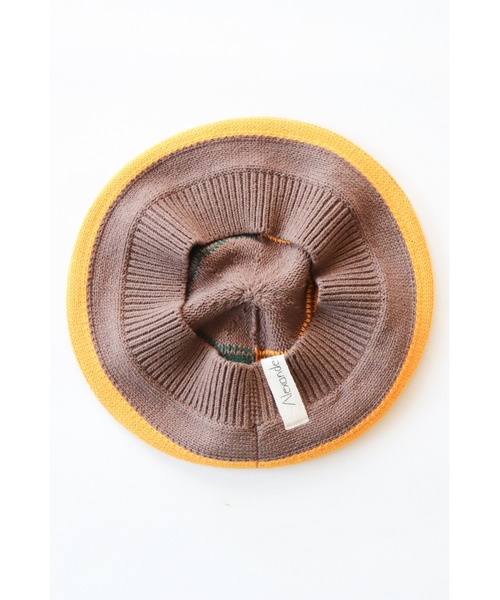 AlexanderLeeChang(アレキサンダーリーチャン)の「AlexanderLeeChang/アレキサンダーリーチャン 5050 TAM 22 ニットタム サマーニットキャップ(ニットキャップ/ビーニー・メンズ・ブラック/イエロー/ナチュラル・ONE SIZE)」の10枚目の写真