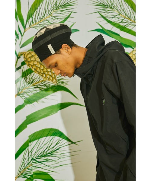 AlexanderLeeChang(アレキサンダーリーチャン)の「AlexanderLeeChang/アレキサンダーリーチャン 5050 TAM 22 ニットタム サマーニットキャップ(ニットキャップ/ビーニー・メンズ・ブラック/イエロー/ナチュラル・ONE SIZE)」の12枚目の写真