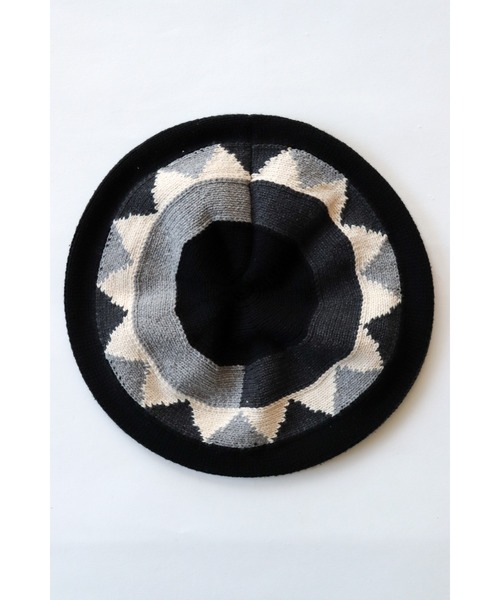 AlexanderLeeChang(アレキサンダーリーチャン)の「AlexanderLeeChang/アレキサンダーリーチャン 5050 TAM 22 ニットタム サマーニットキャップ(ニットキャップ/ビーニー・メンズ・ブラック/イエロー/ナチュラル・ONE SIZE)」の5枚目の写真