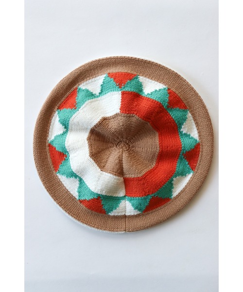 AlexanderLeeChang(アレキサンダーリーチャン)の「AlexanderLeeChang/アレキサンダーリーチャン 5050 TAM 22 ニットタム サマーニットキャップ(ニットキャップ/ビーニー・メンズ・ブラック/イエロー/ナチュラル・ONE SIZE)」の6枚目の写真