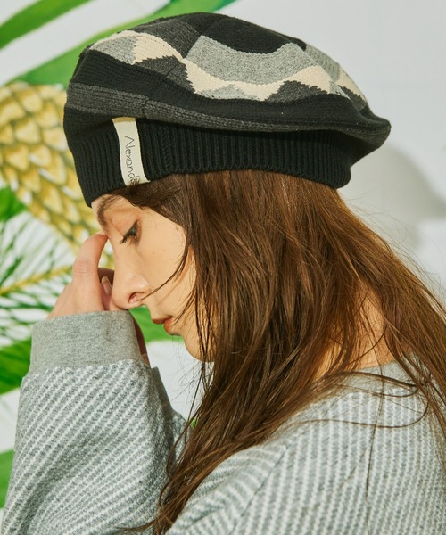 AlexanderLeeChang(アレキサンダーリーチャン)の「AlexanderLeeChang/アレキサンダーリーチャン 5050 TAM 22 ニットタム サマーニットキャップ(ニットキャップ/ビーニー・メンズ・ブラック/イエロー/ナチュラル・ONE SIZE)」の17枚目の写真